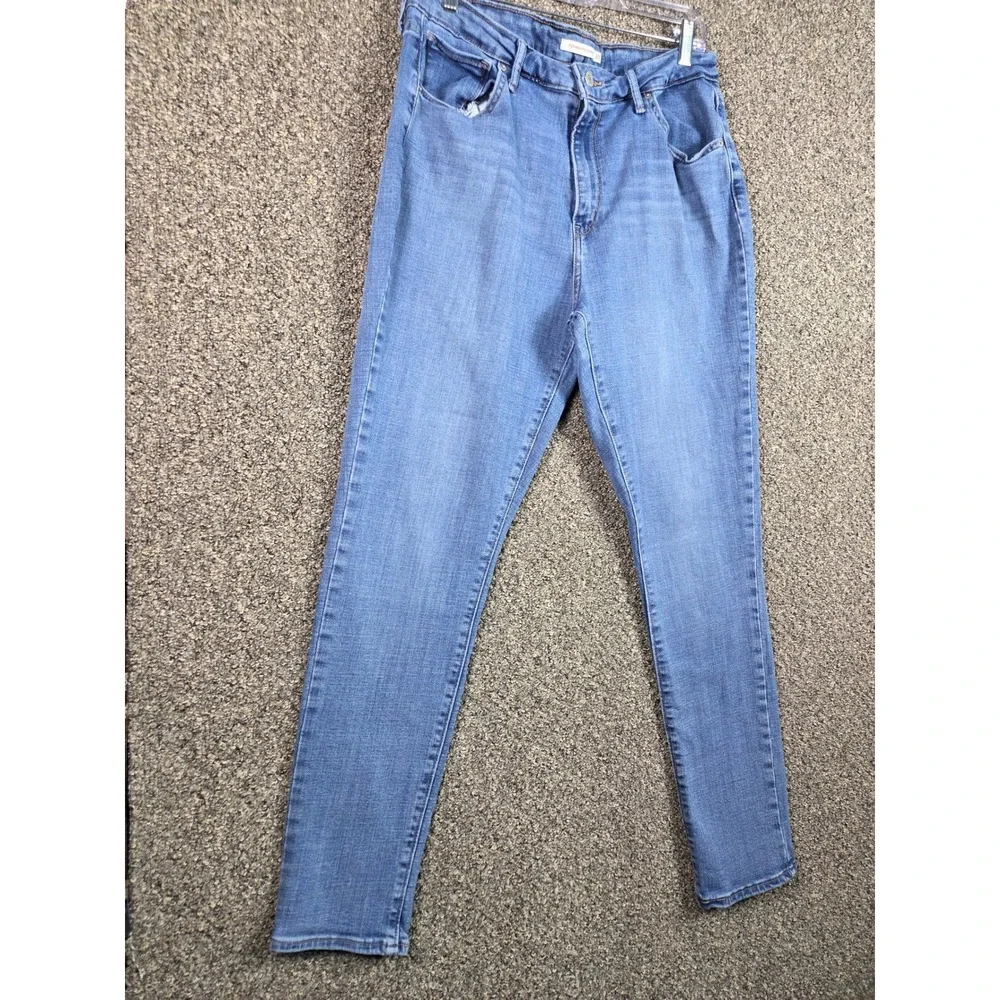 Levi 721 High Rise Skinny Jeans‎ Men 33 Blue Medium Wash Denim Pants